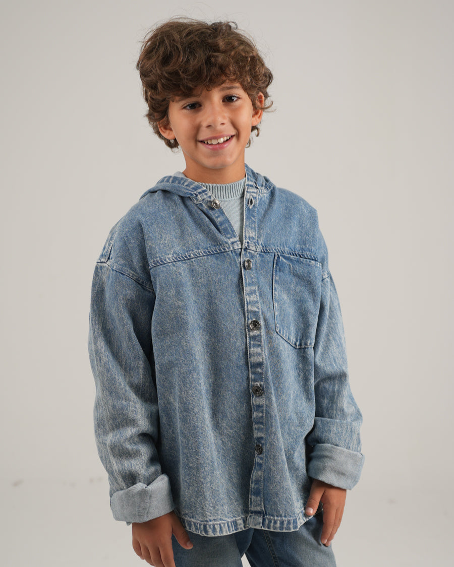 قميص جينز للأولاد