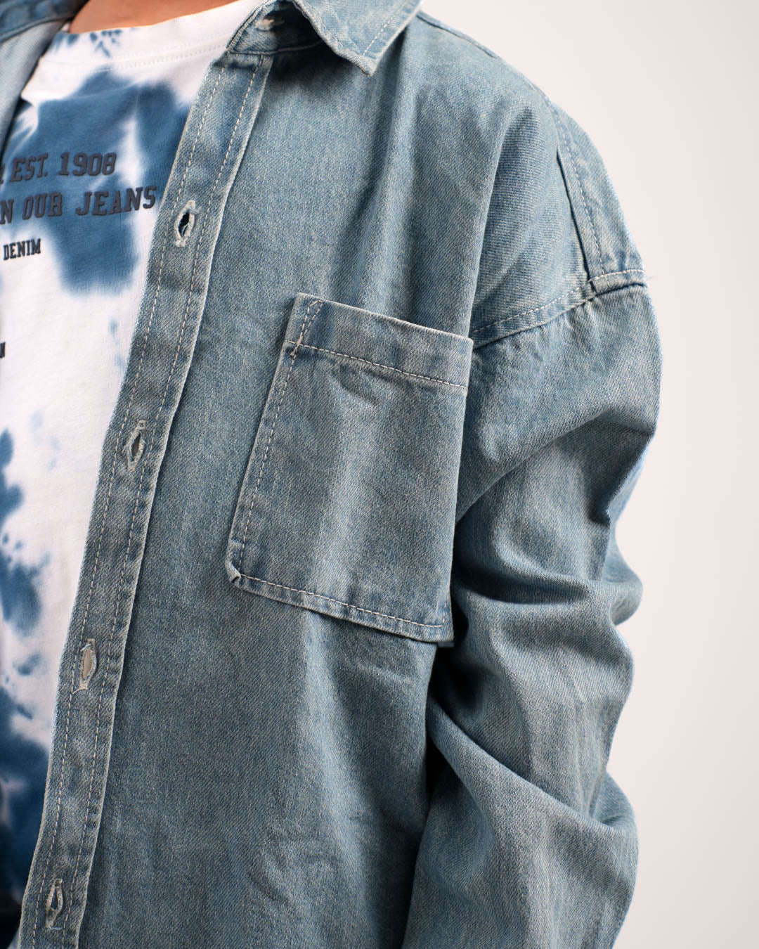 جاكت جينز خفيف أولادي