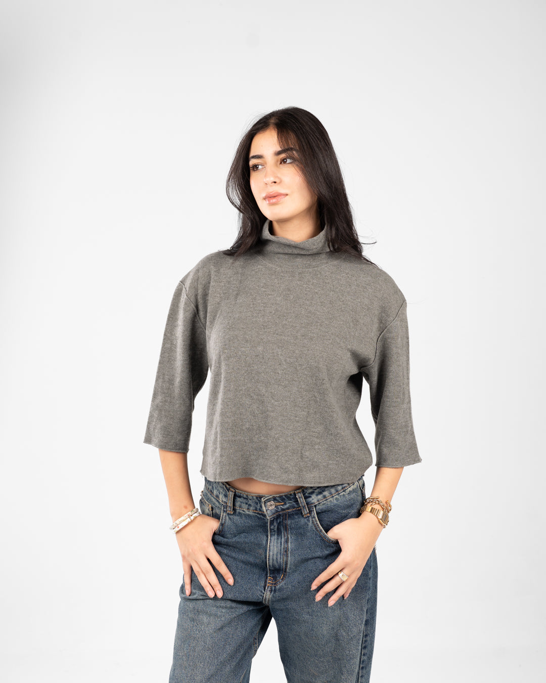 Women Knitted Sweat Shirt