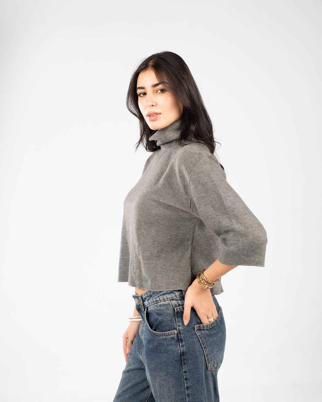 Women Knitted Sweat Shirt