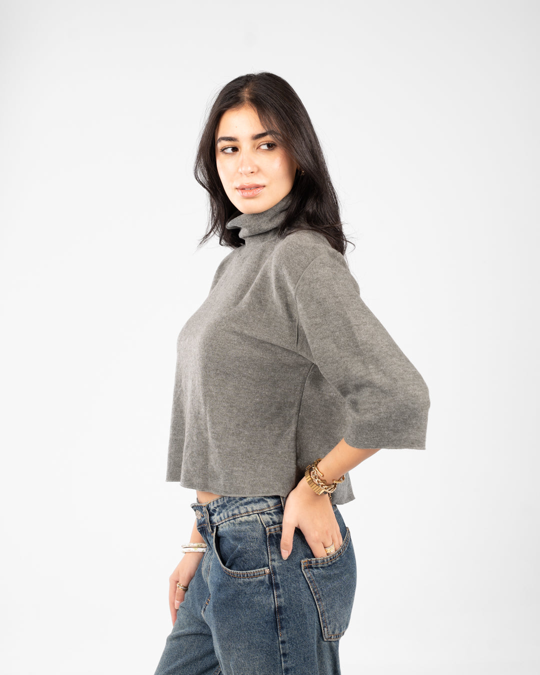 Women Knitted Sweat Shirt