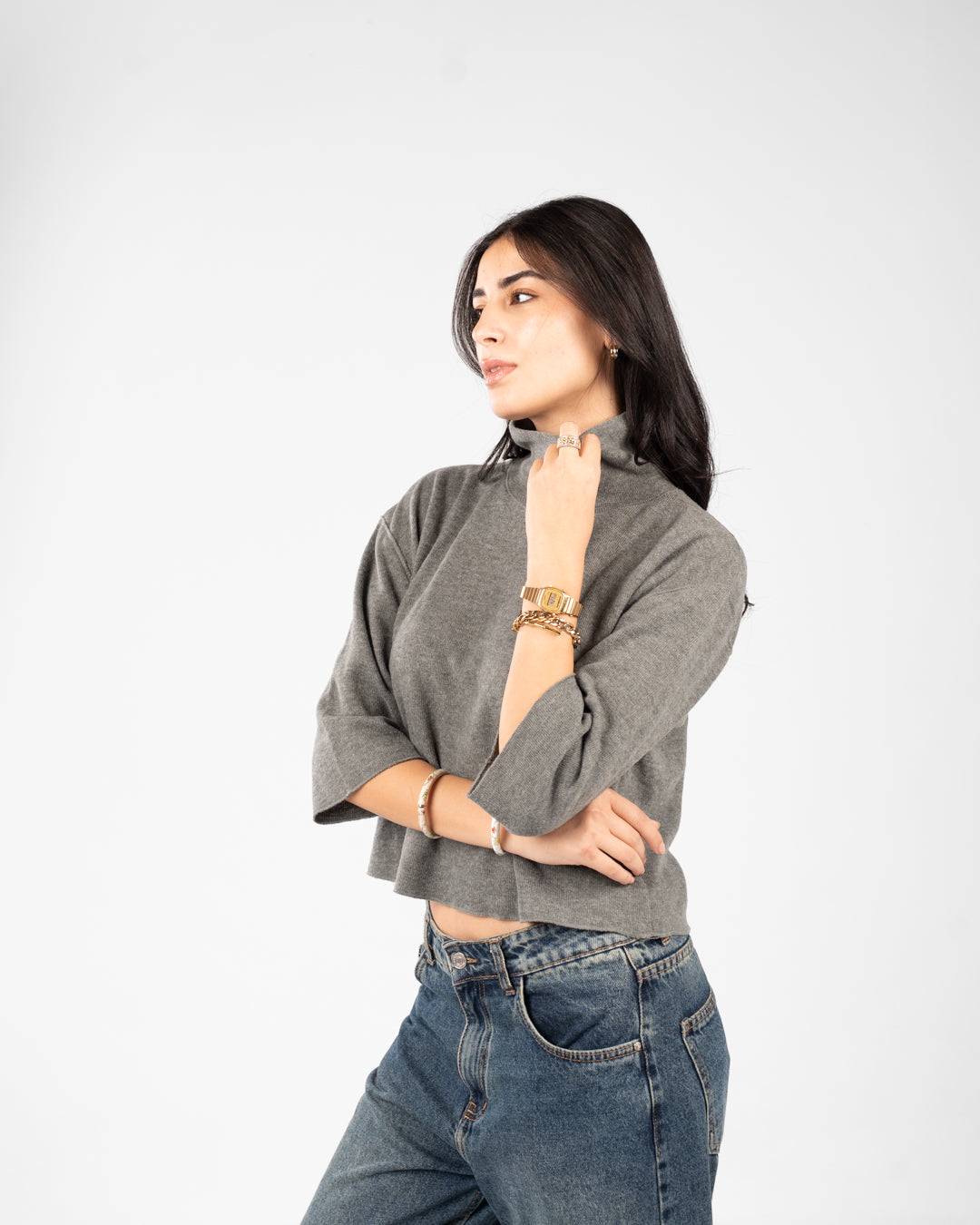 Women Knitted Sweat Shirt