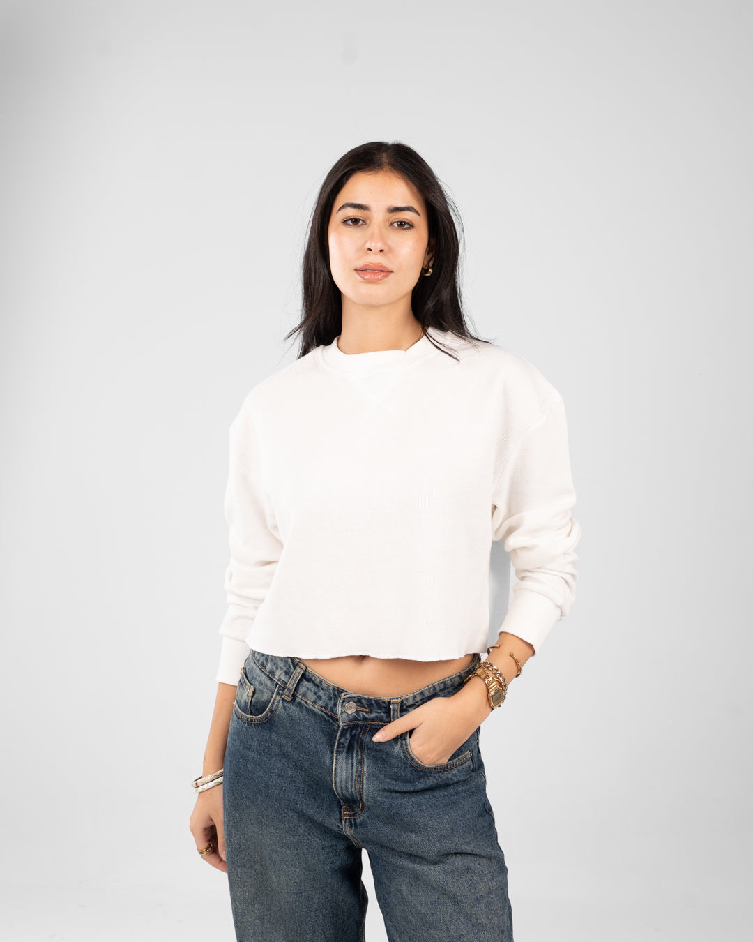 سويت شيرت نسائي كبير الحجم