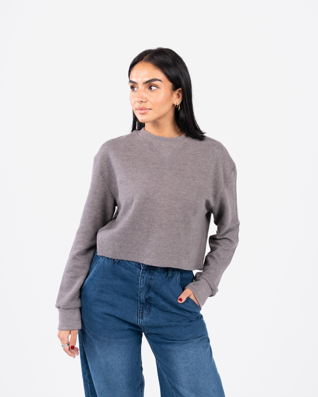 سويت شيرت نسائي كبير الحجم