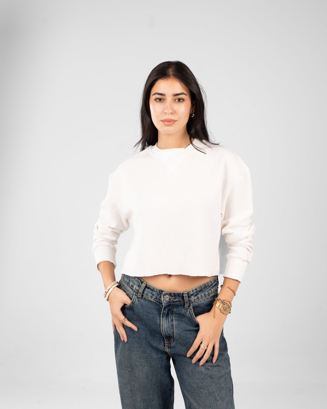 سويت شيرت نسائي كبير الحجم