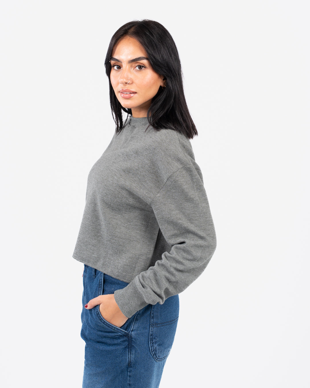 سويت شيرت نسائي كبير الحجم