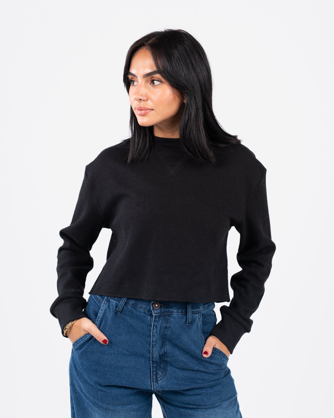 سويت شيرت نسائي كبير الحجم