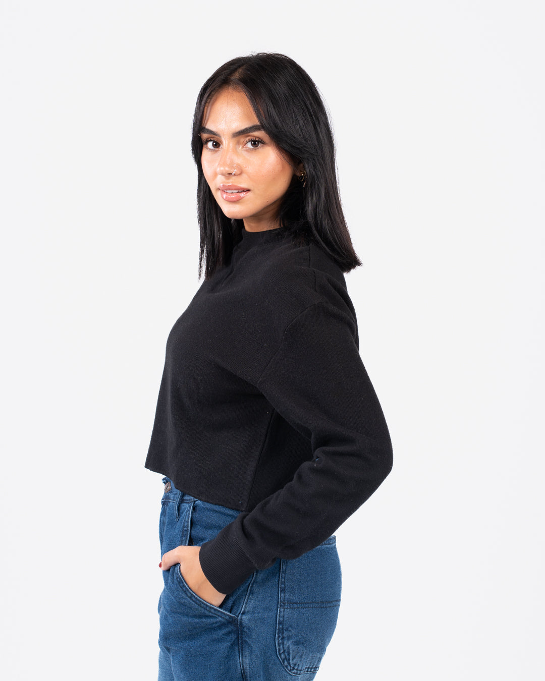 سويت شيرت نسائي كبير الحجم