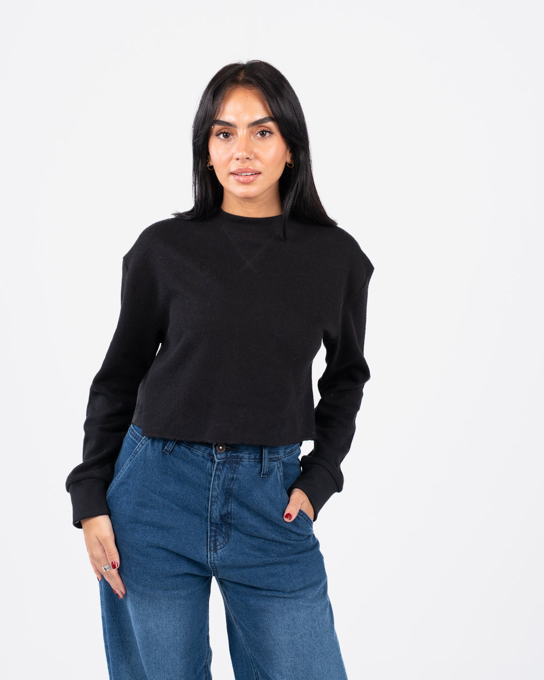 سويت شيرت نسائي كبير الحجم