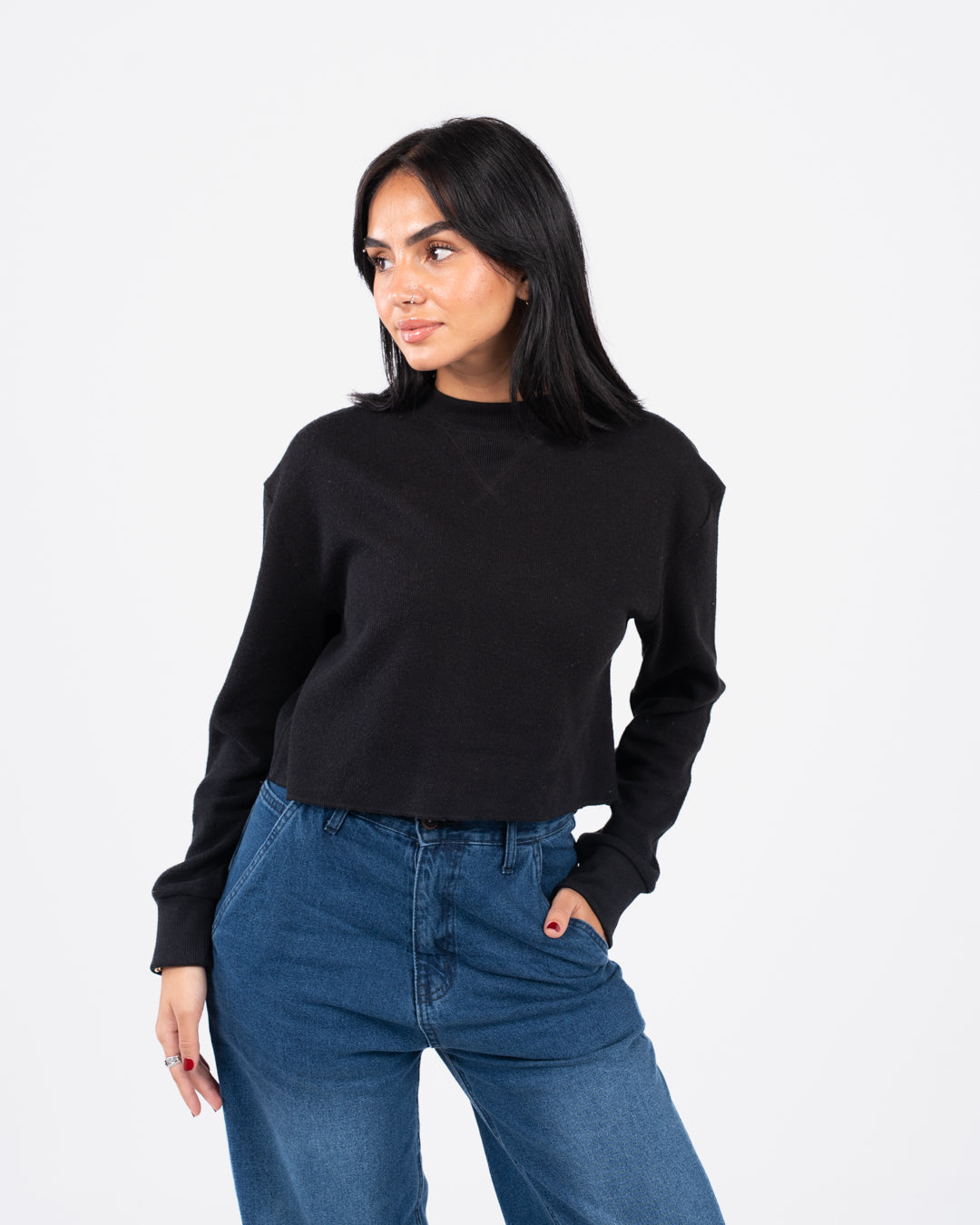 سويت شيرت نسائي كبير الحجم