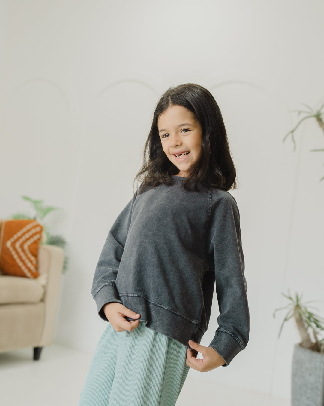 Girls Plain SweatShirt