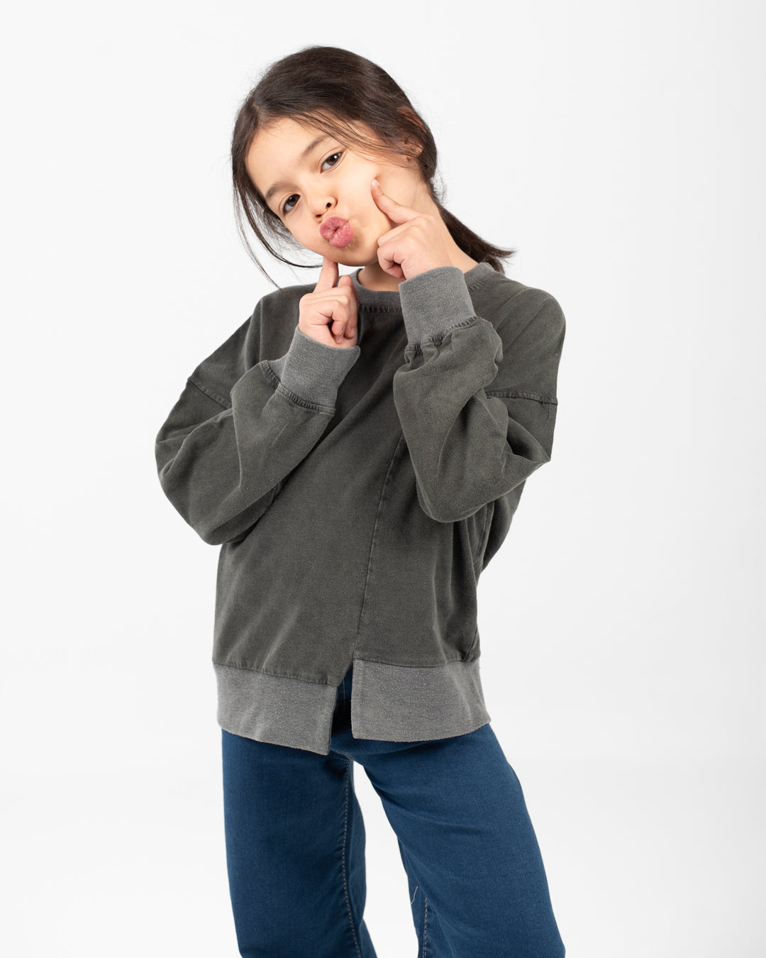 Girl Plain SweatShirt
