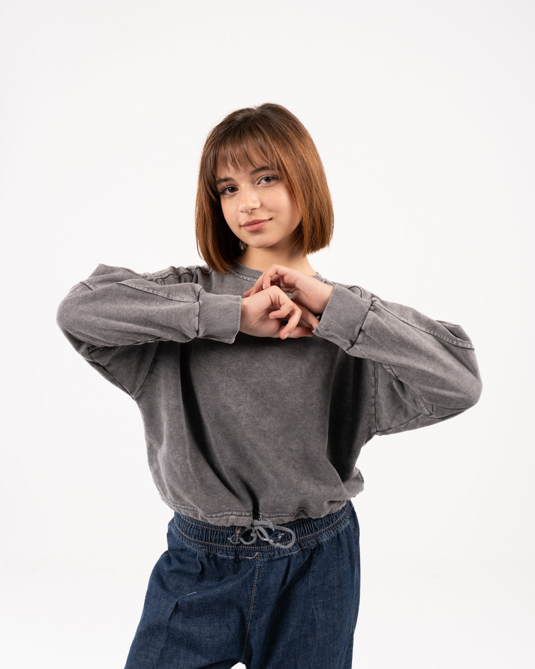 Girls Plain SweatShirt