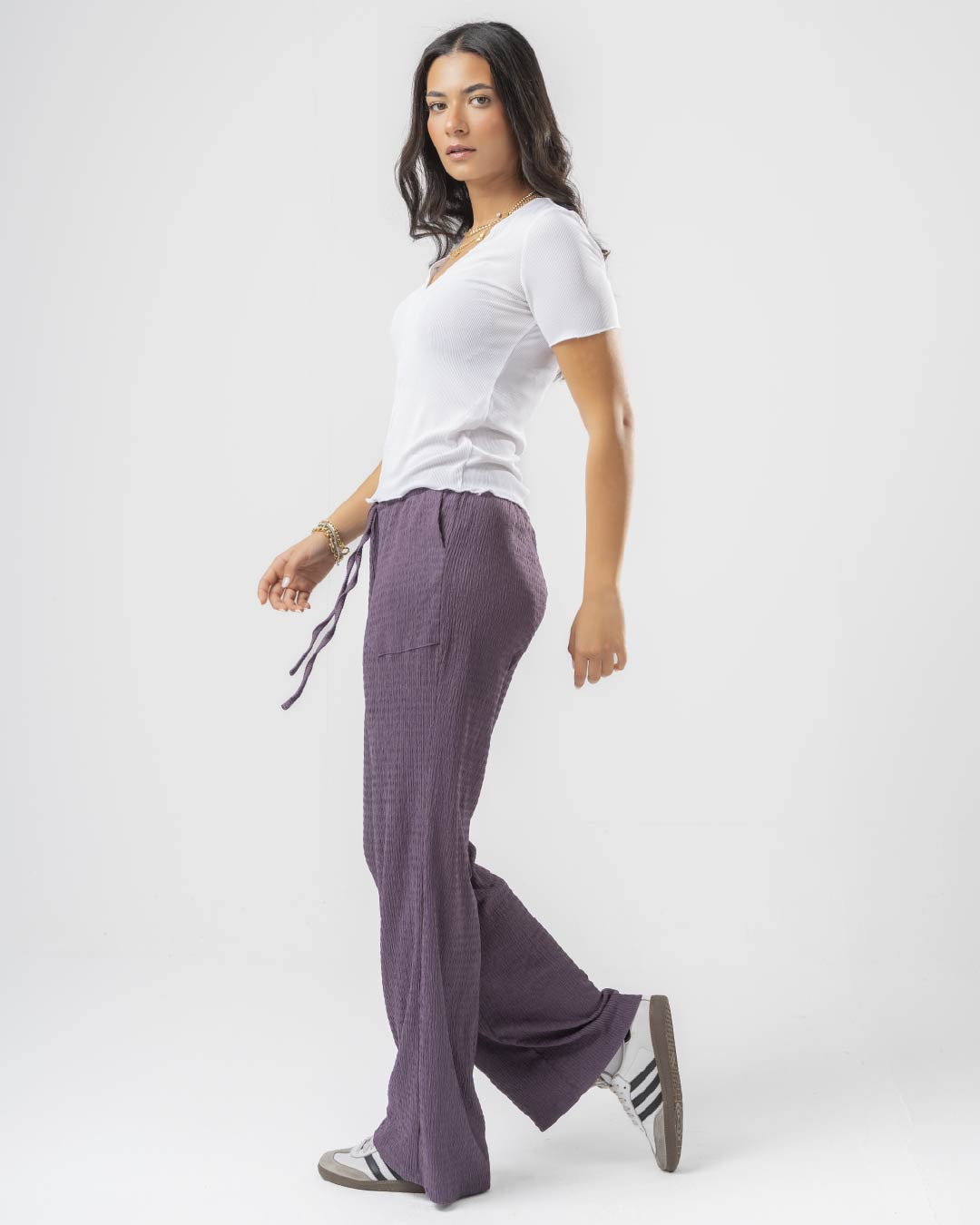 Plain Women Pants with Pockets 2216