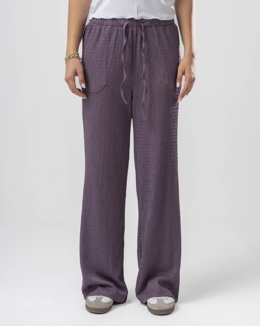 Plain Women Pants with Pockets 2216