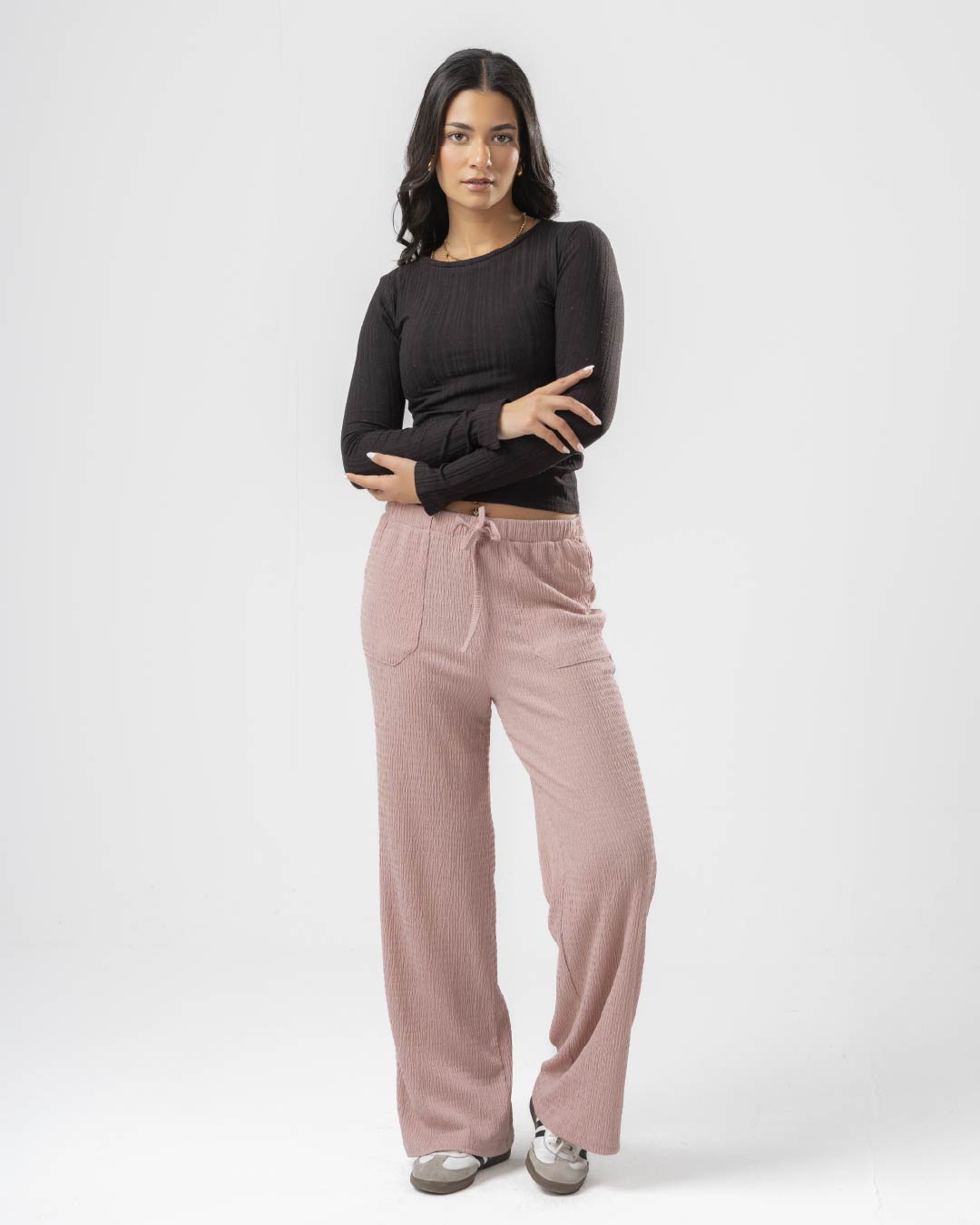 Plain Women Pants with Pockets 2216