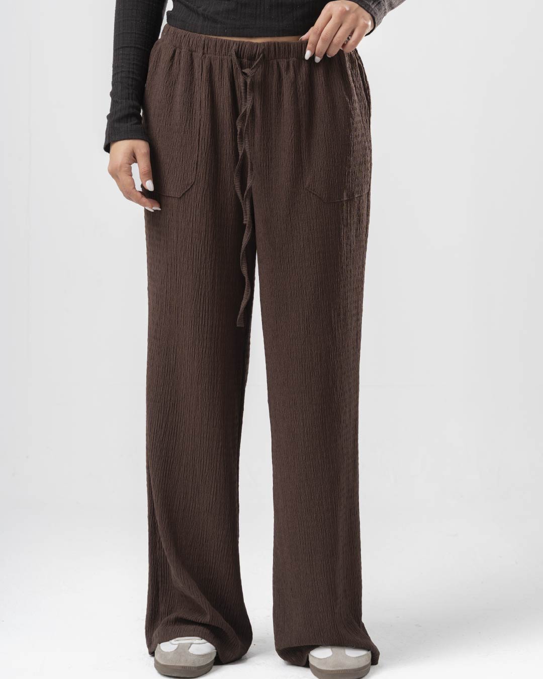 Plain Women Pants with Pockets 2216