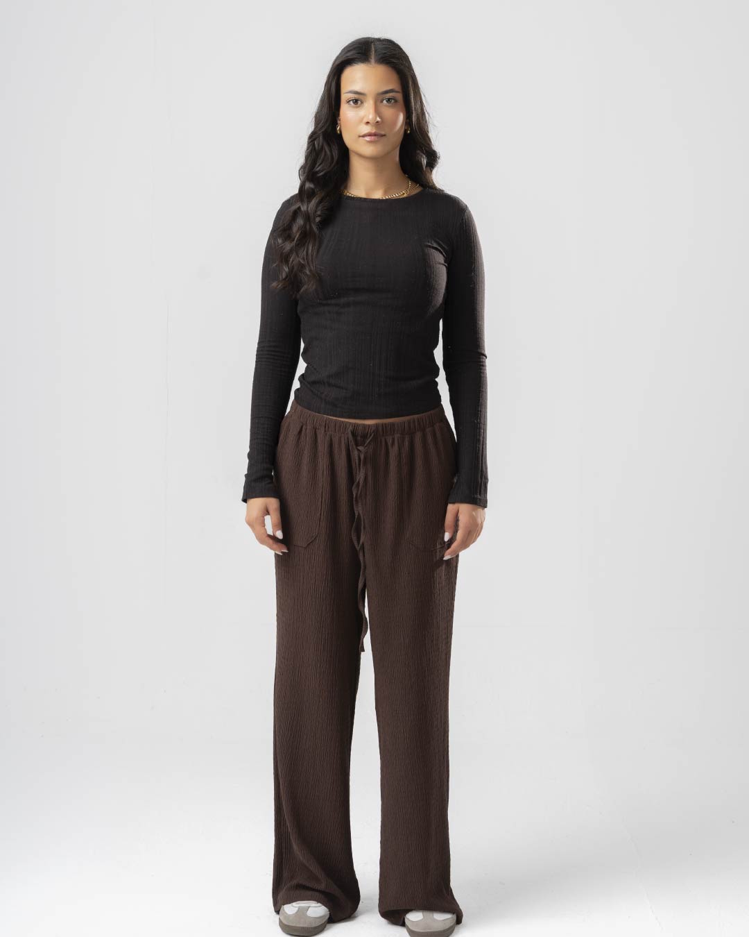Plain Women Pants with Pockets 2216