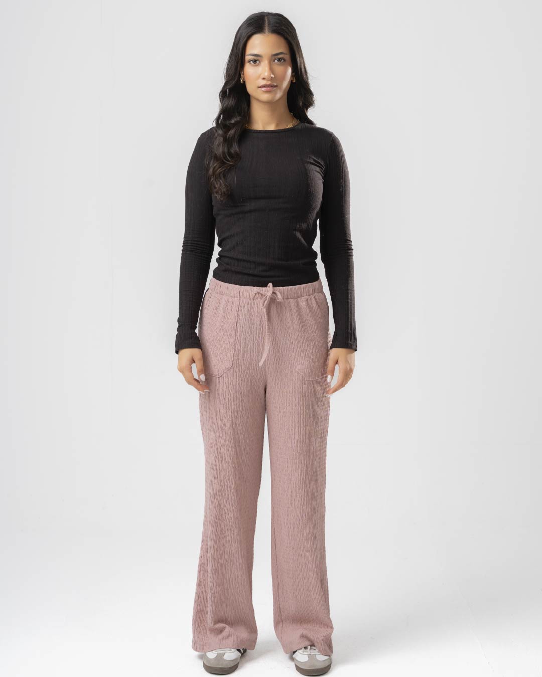 Plain Women Pants with Pockets 2216
