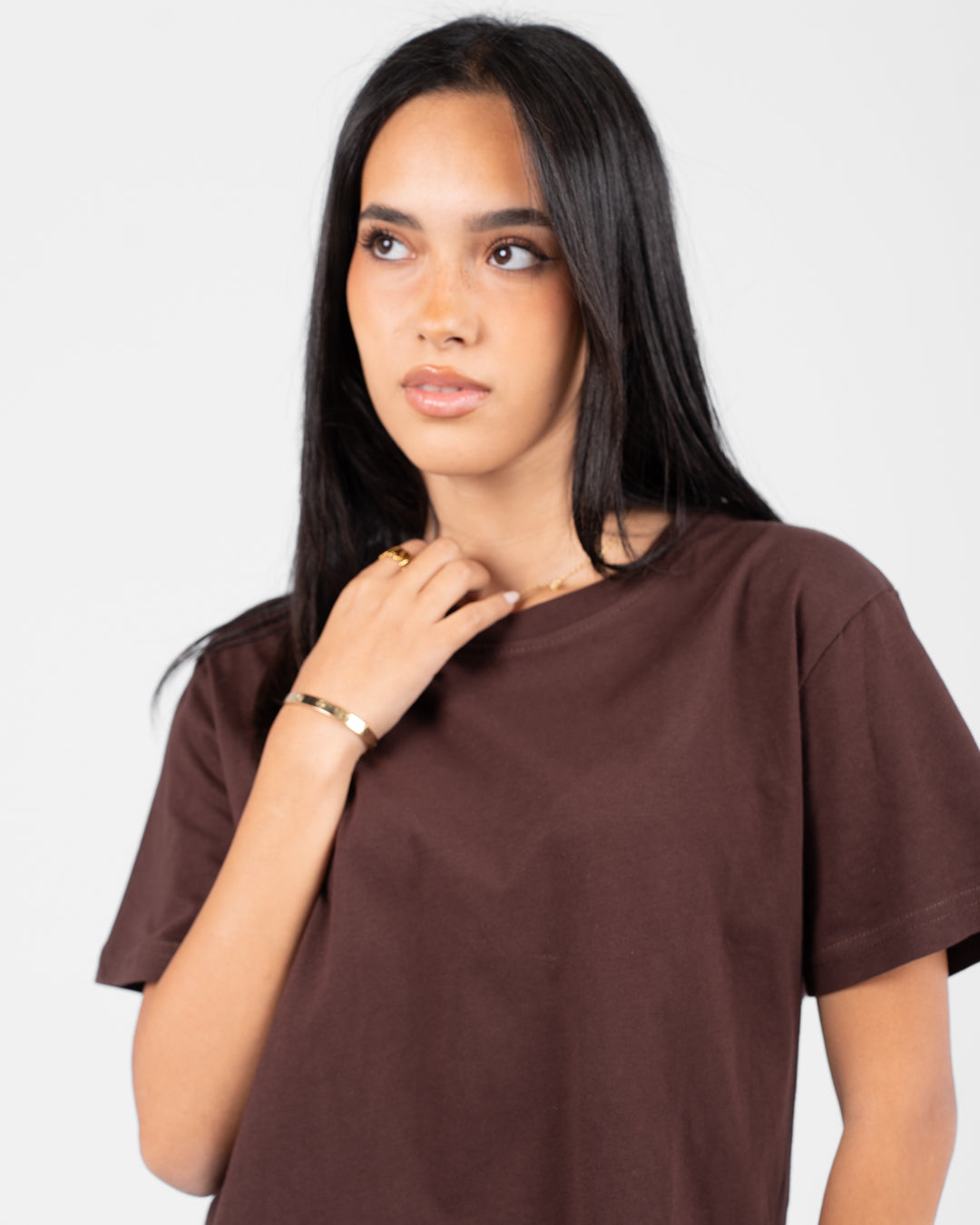 Women Half-Sleeves Plain T-Shirt