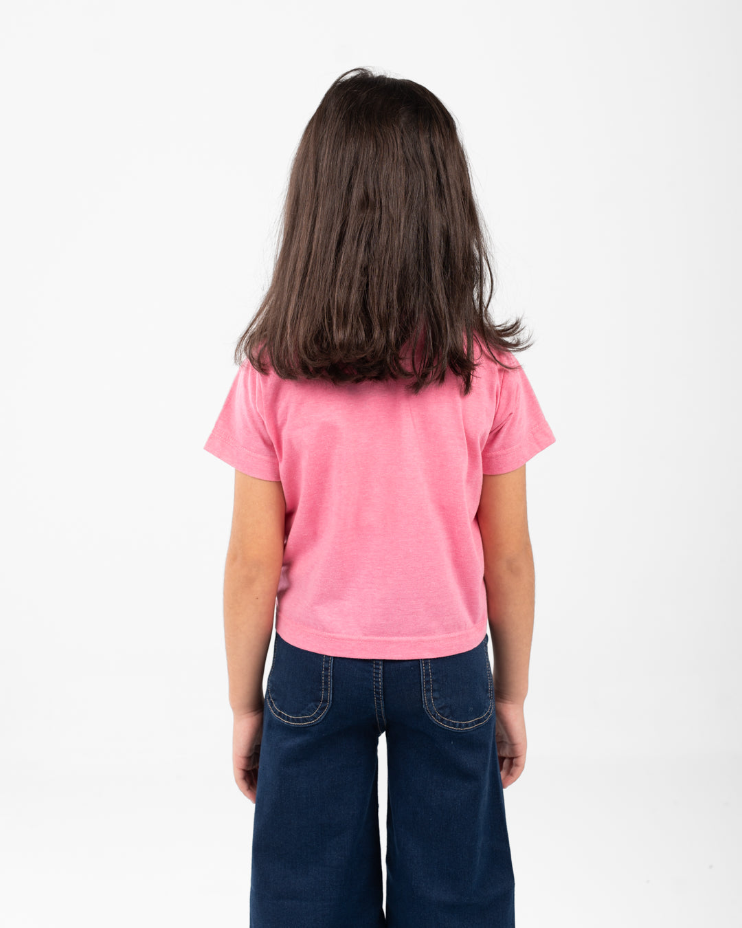 Cropped Girls T-Shirt Red Canyon Printed