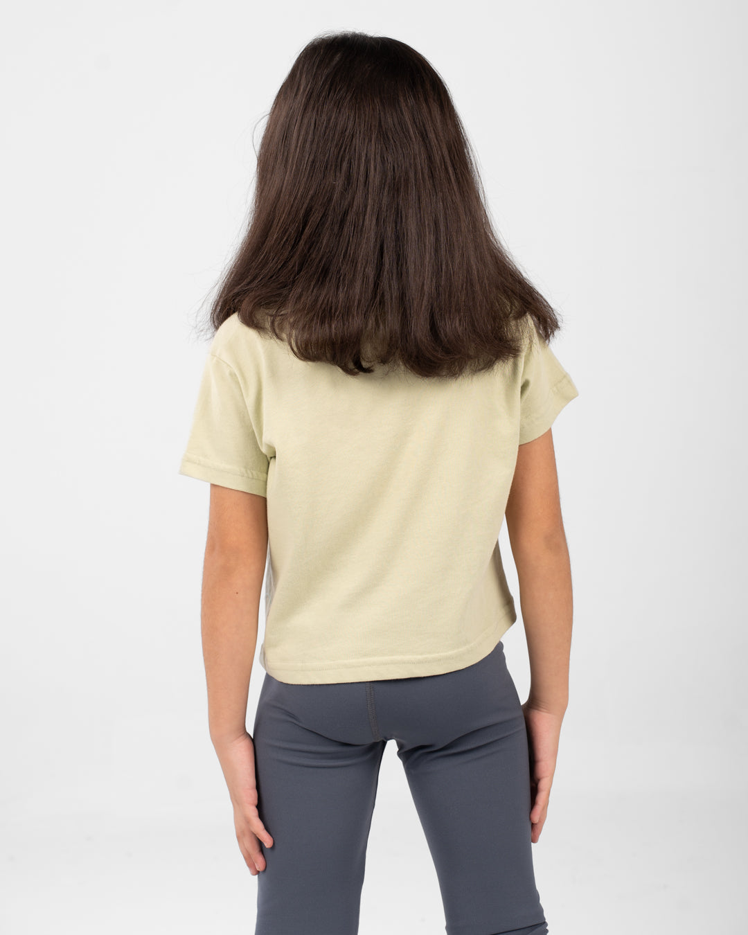 Cropped Girls T-Shirt Red Canyon Printed