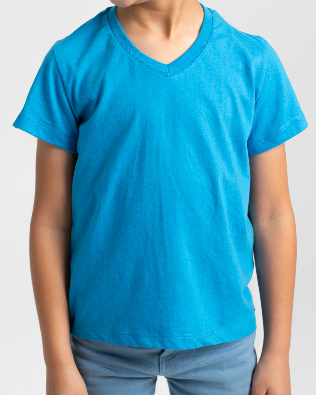 Boys Half-Sleeves V-Neck T-Shirt