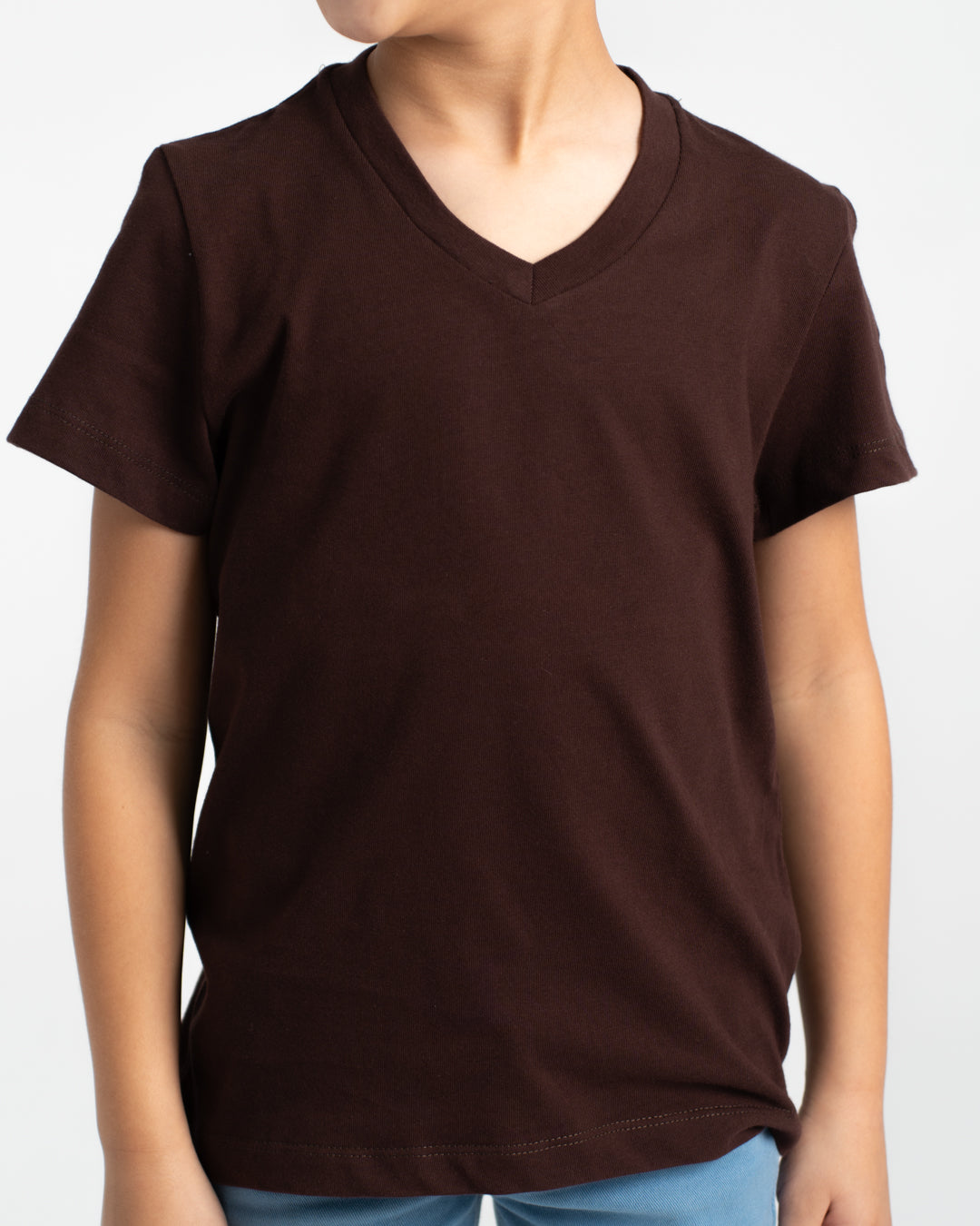 Boys Half-Sleeves V-Neck T-Shirt