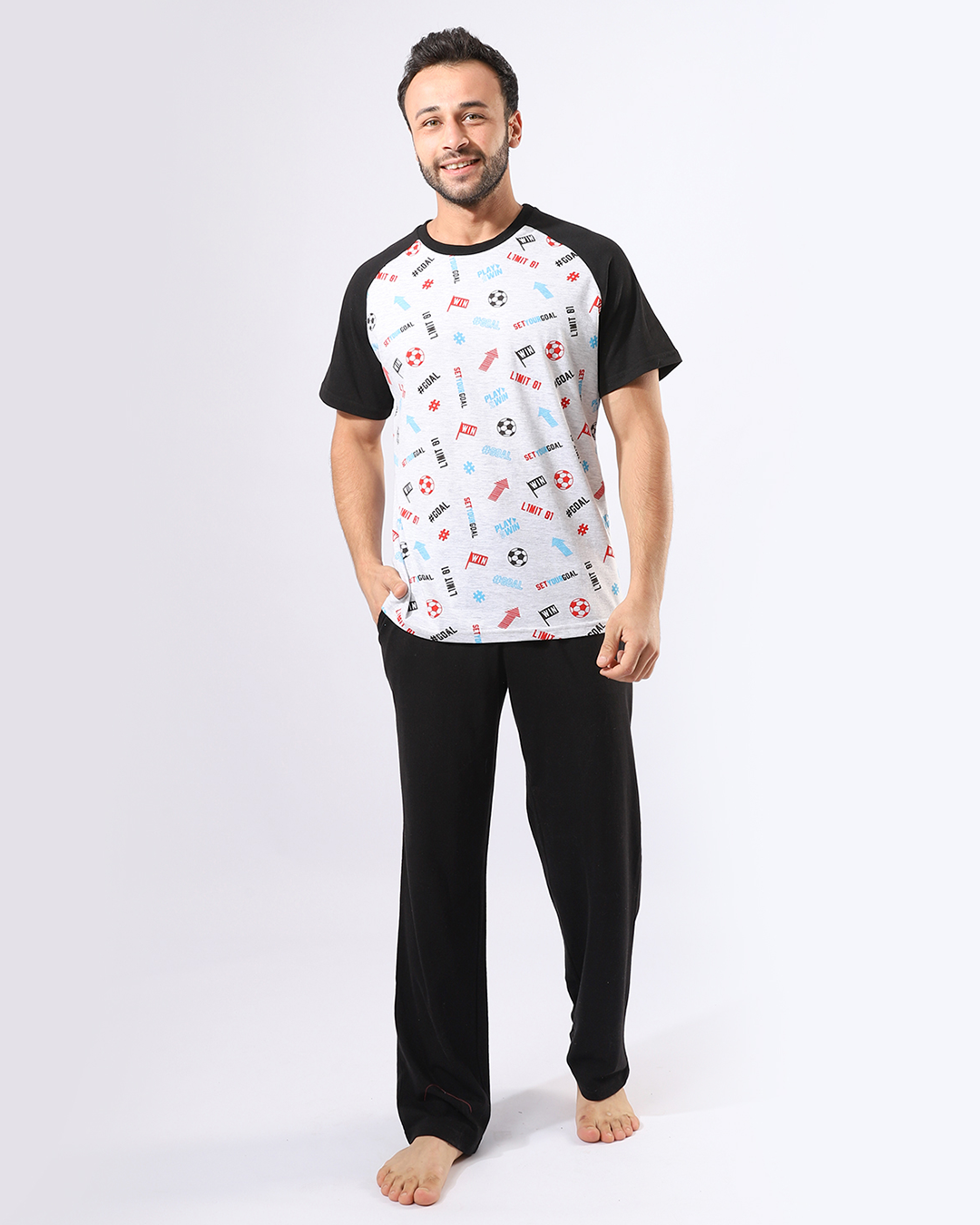 بيجامة رجالية مطبوعة