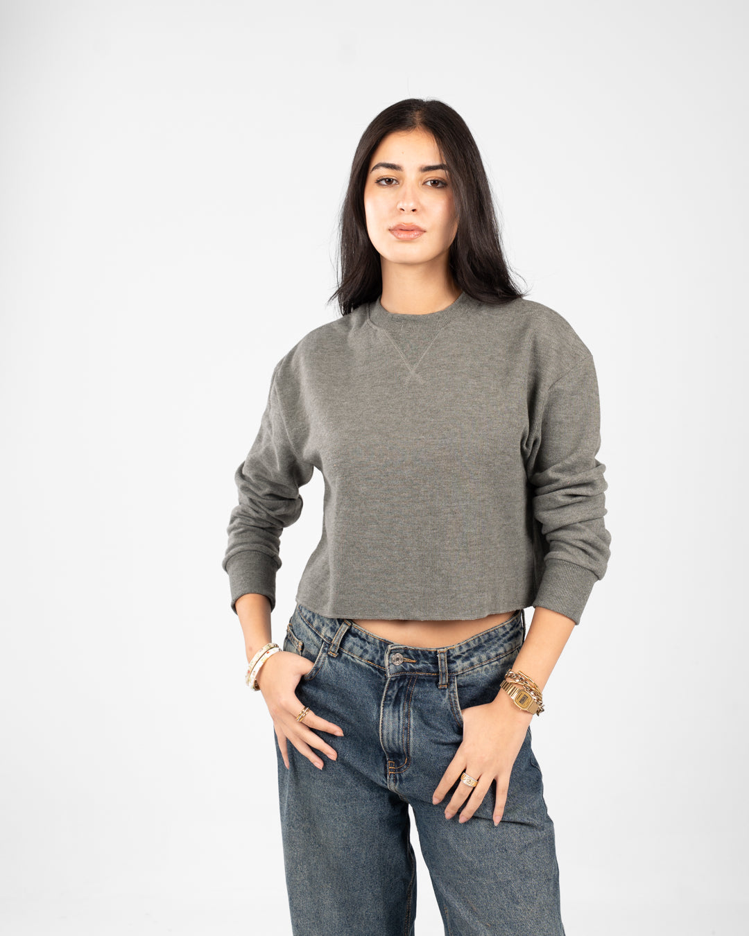 سويت شيرت نسائي كبير الحجم