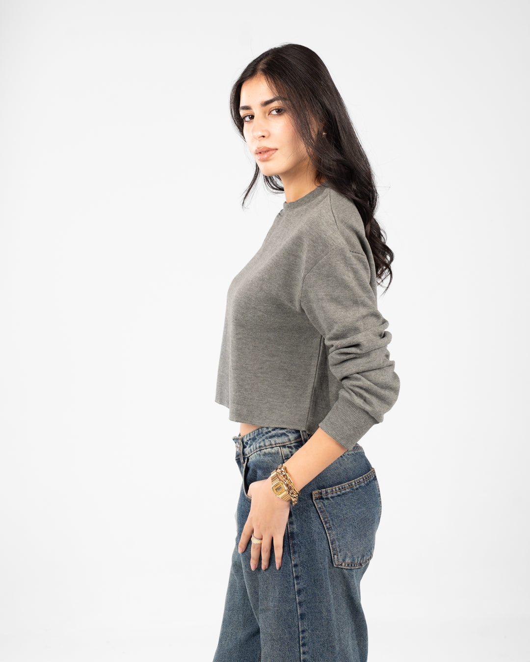 سويت شيرت نسائي كبير الحجم