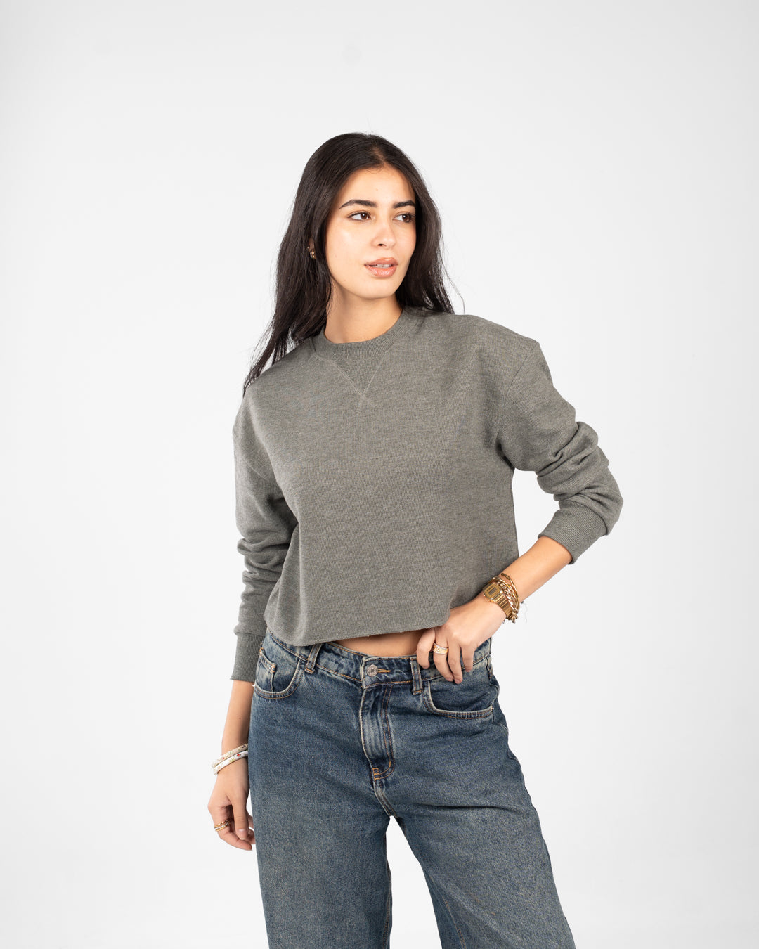 سويت شيرت نسائي كبير الحجم