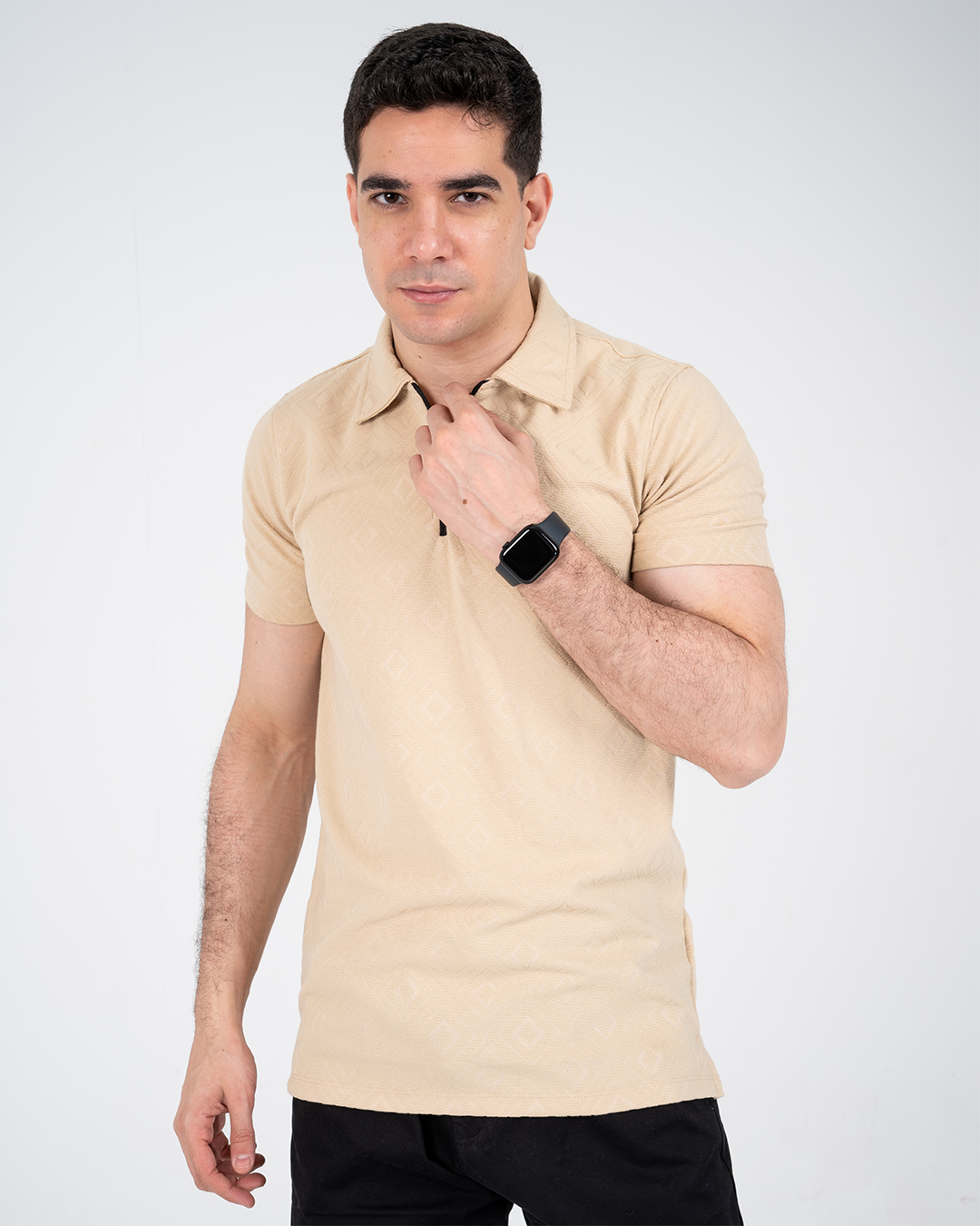 تي شيرت بولو بسحاب