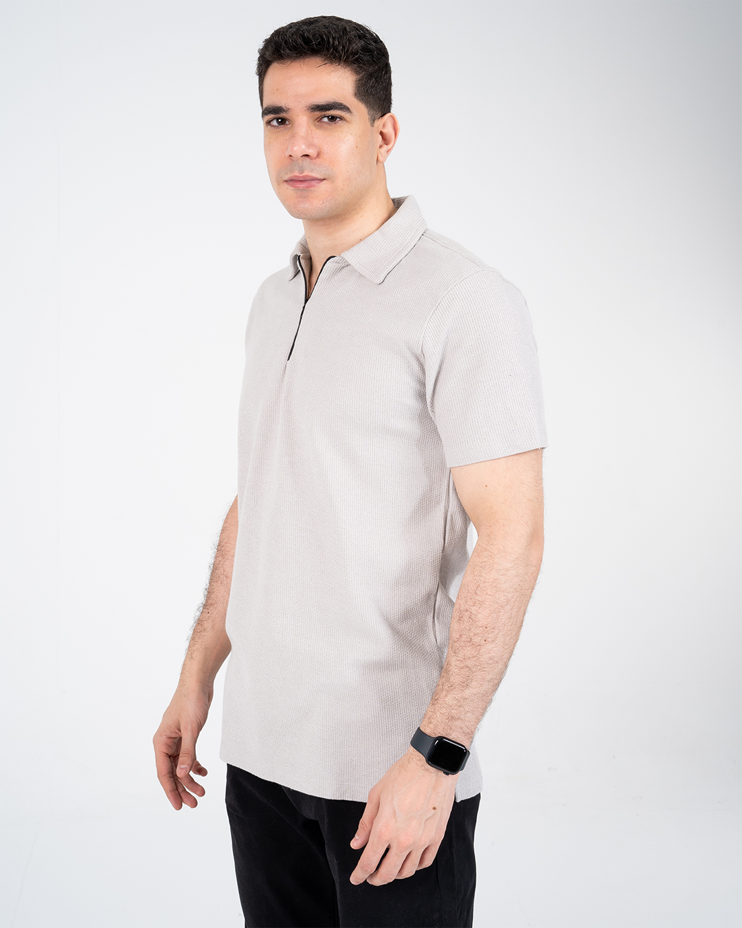 تي شيرت بولو بسحاب