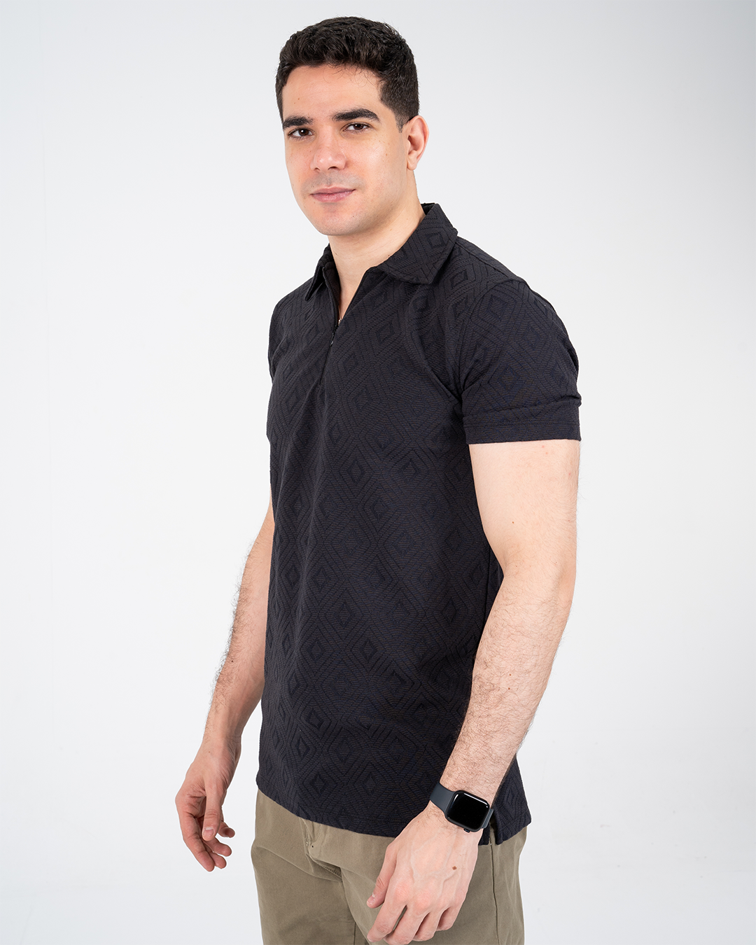 تي شيرت بولو بسحاب