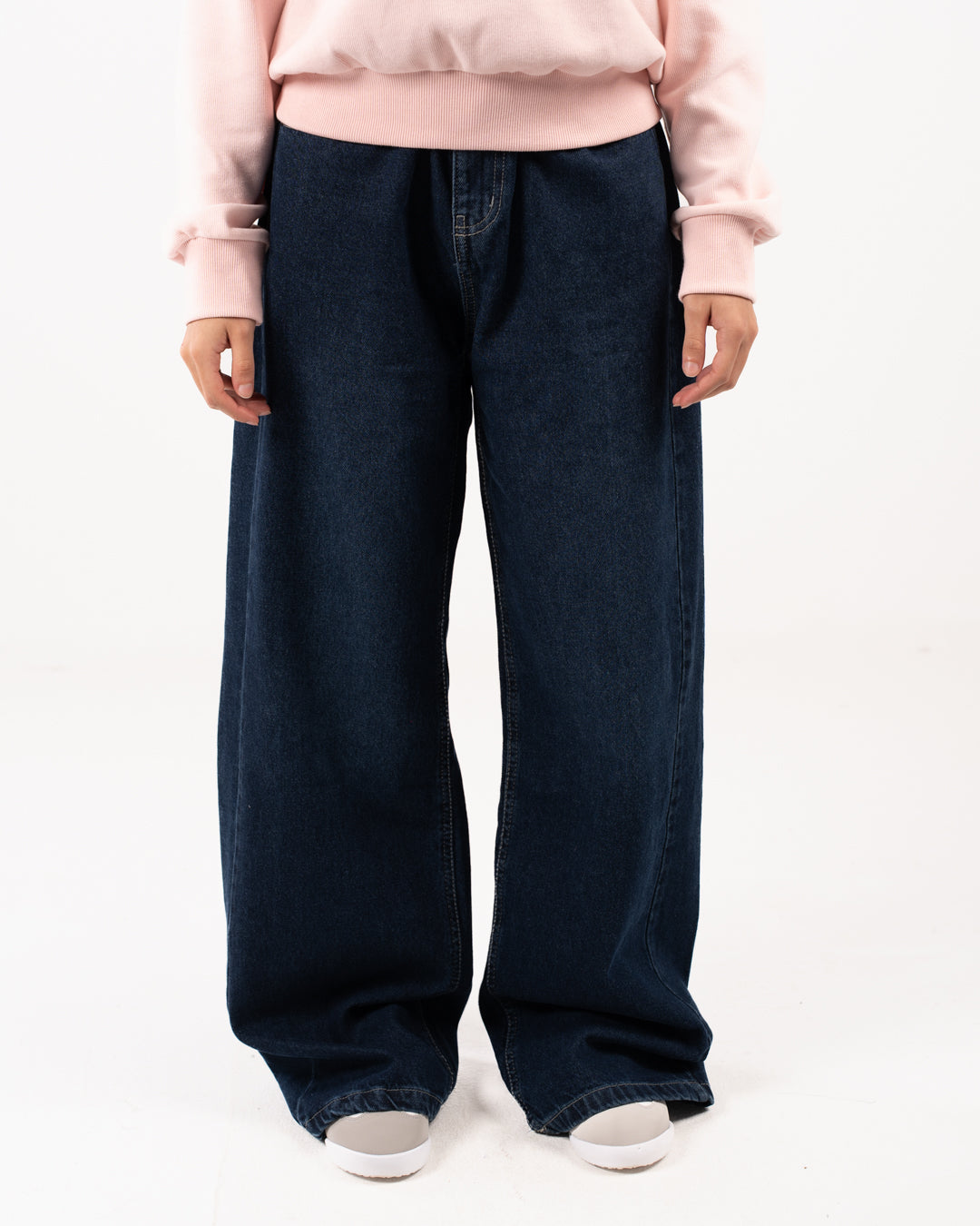 بنطلون جينز نسائي واسع