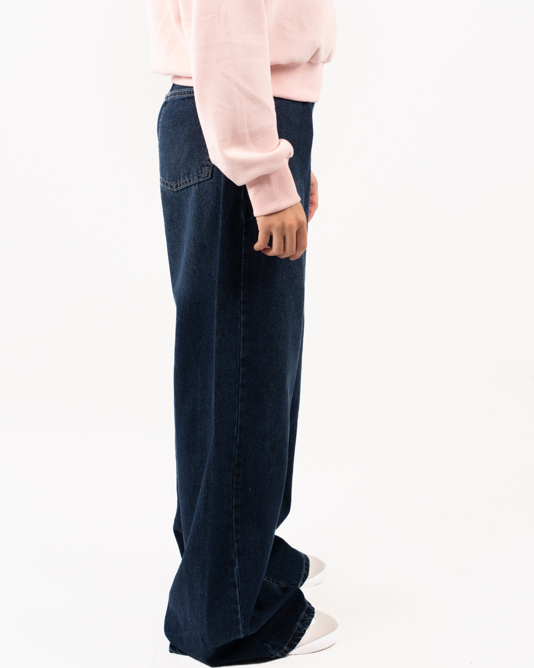 بنطلون جينز نسائي واسع