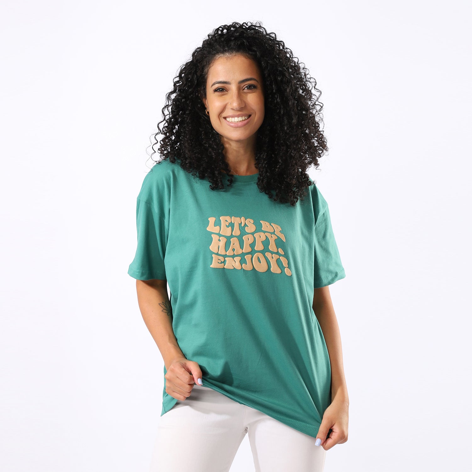 تي شيرت مطبوع للنساء