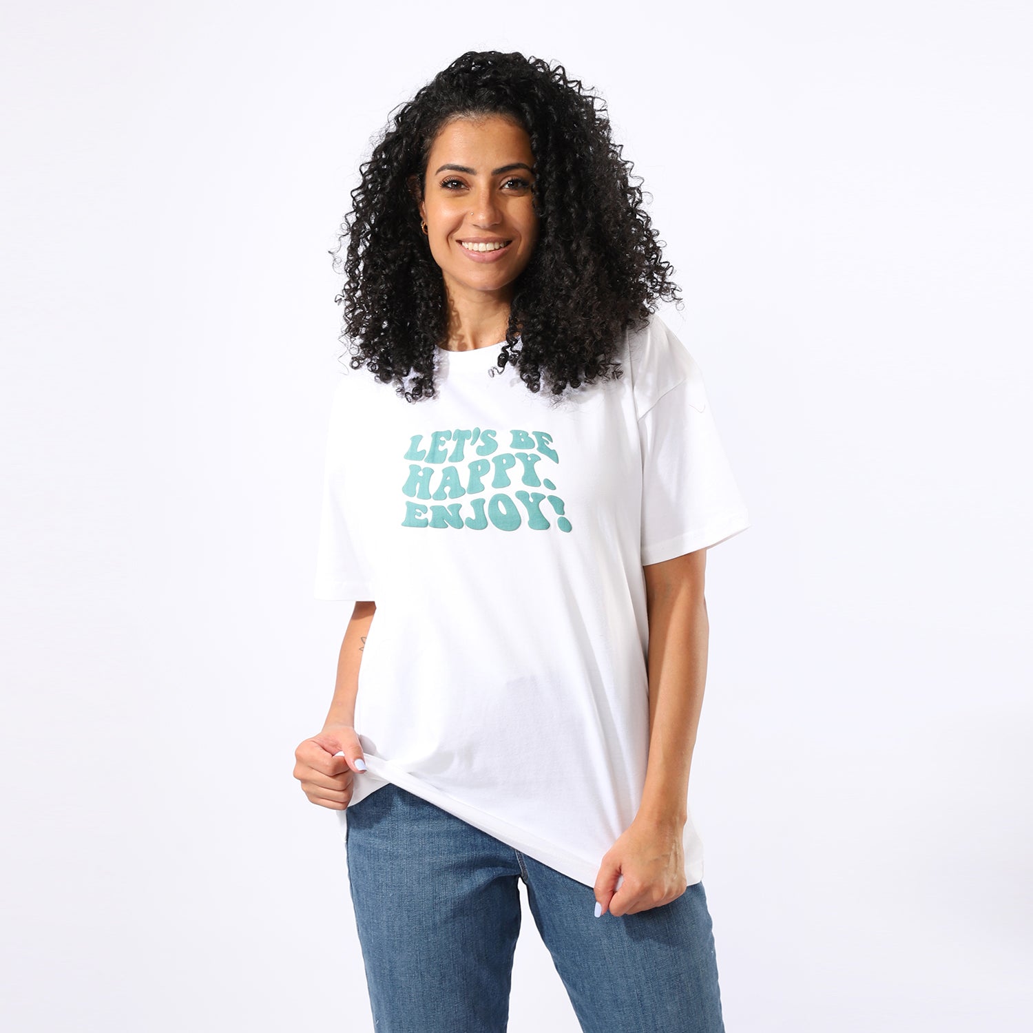 تي شيرت مطبوع للنساء