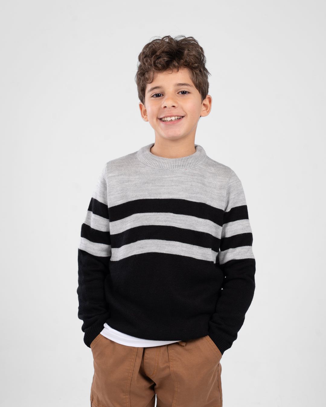 Boys Striped Pullover