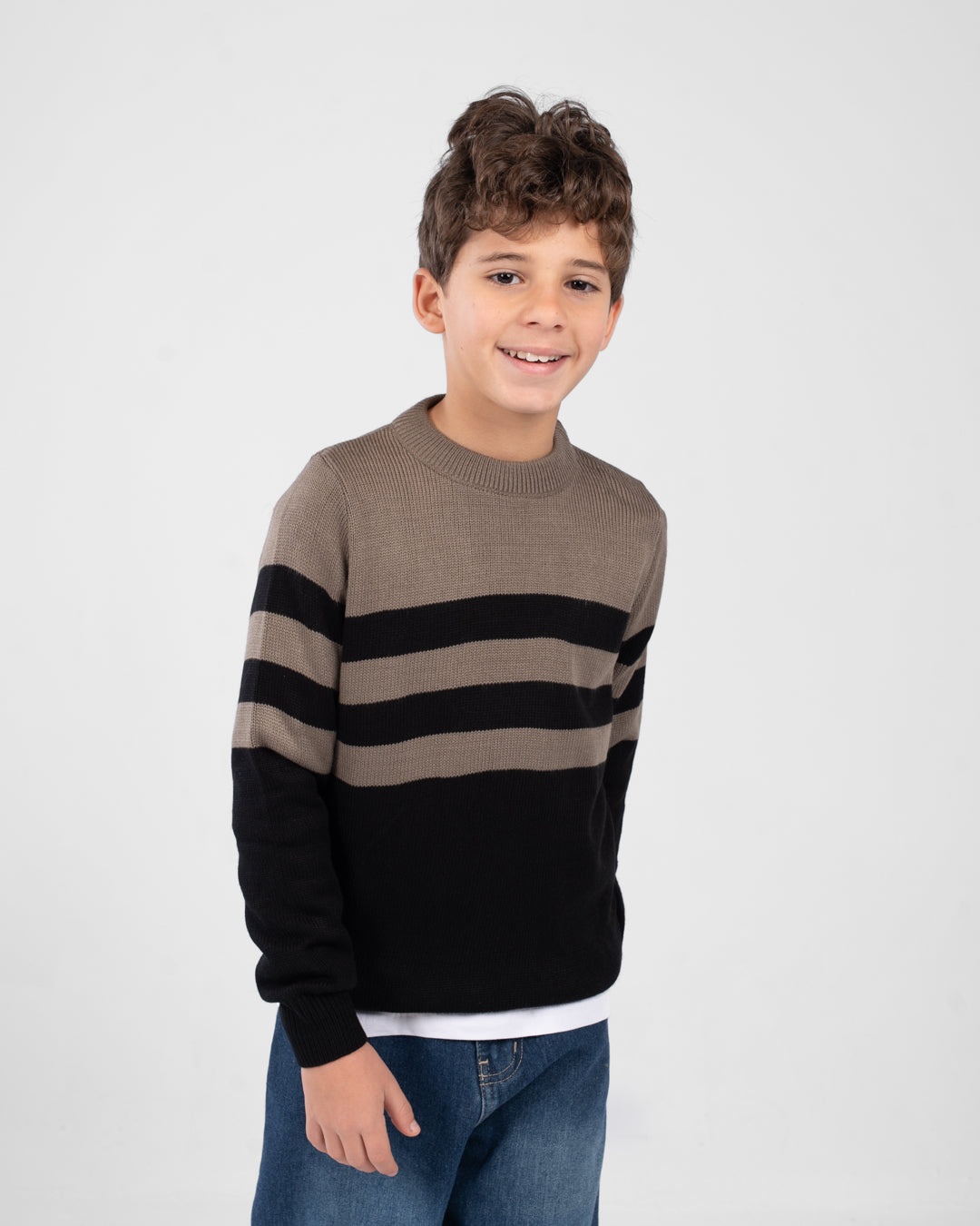 Boys Striped Pullover