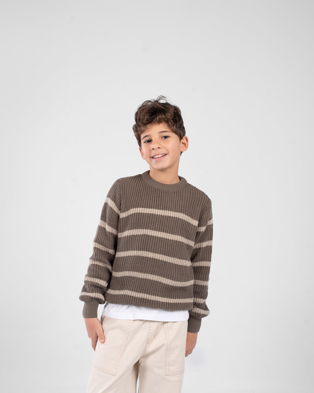 Boys Striped Pullover