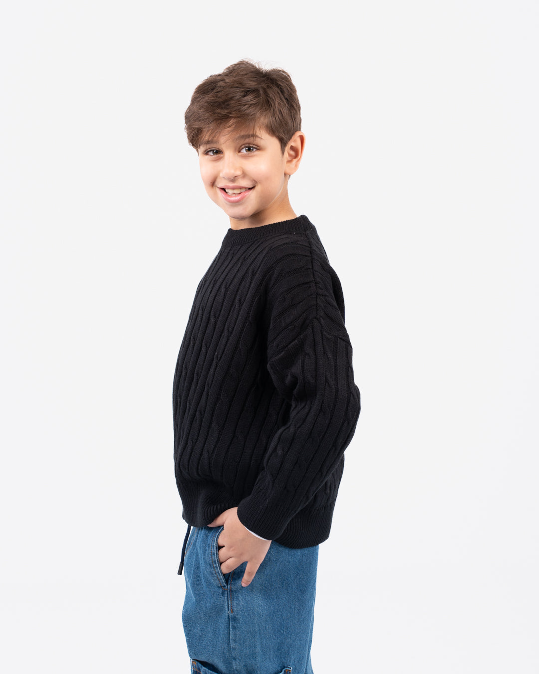 بولوفر أولادي محبوك