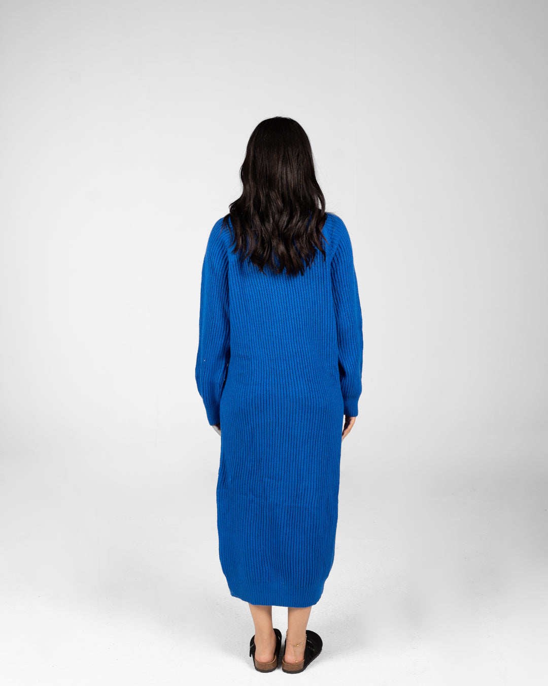 Women Half Collar Knitted Dress