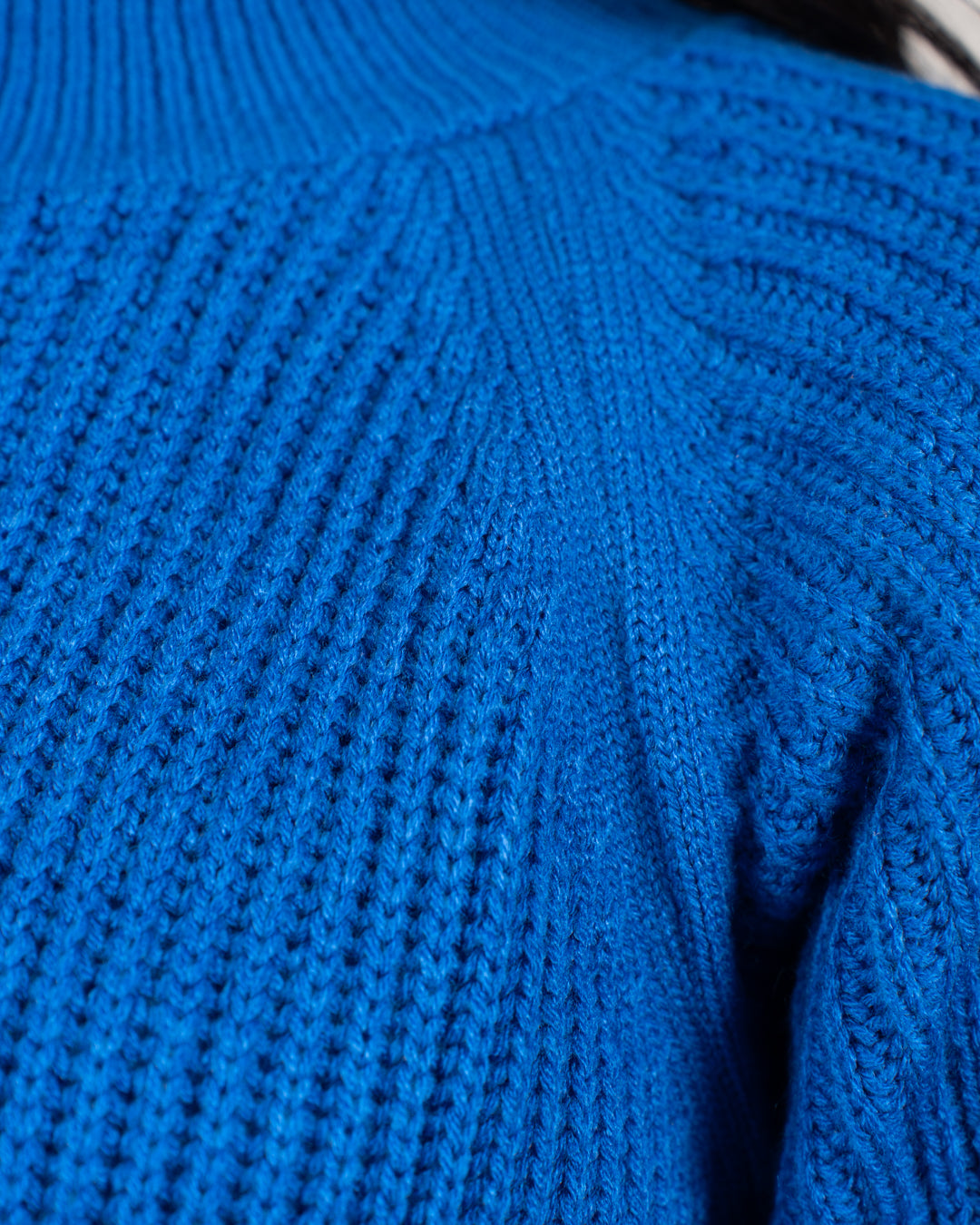 Women Half Collar Knitted Dress