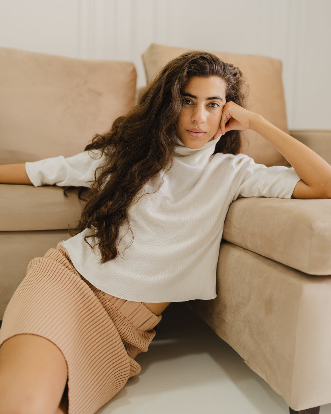 جيبة نسائي مضلعة