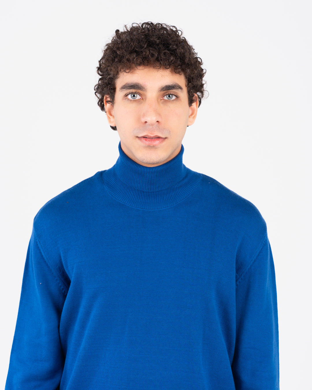 Men plain half cool sweater