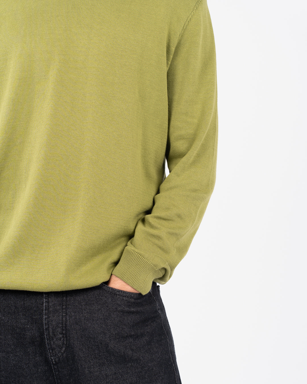 Men plain half cool sweater