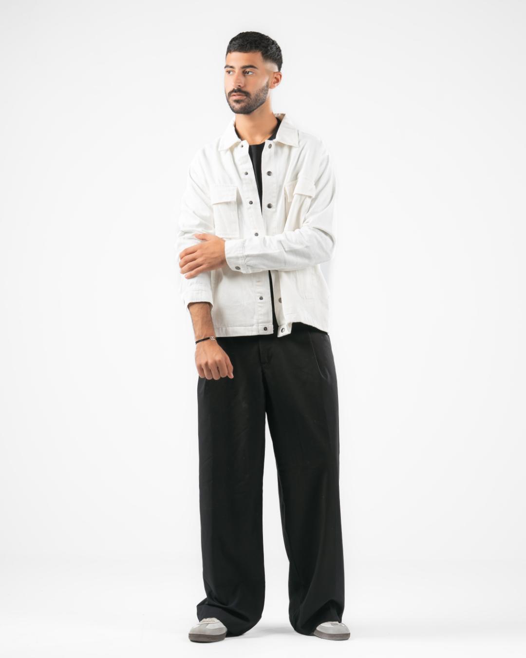 Men Plain Gabardine Jacket