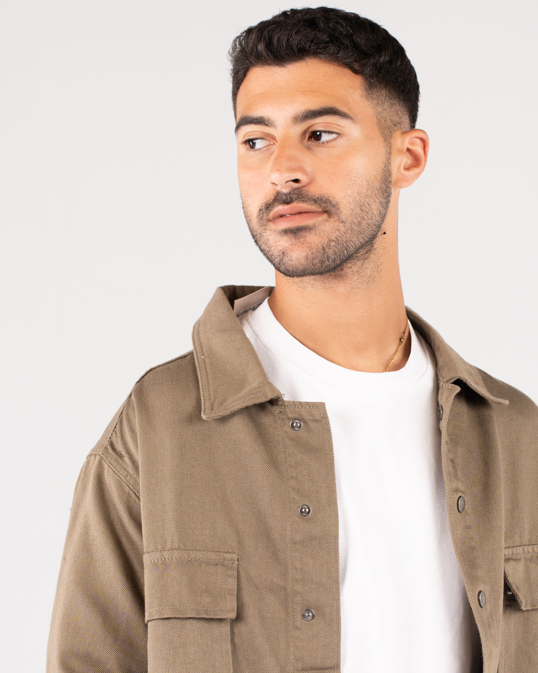 Men Plain Gabardine Jacket